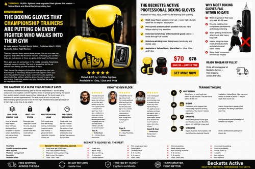 Why Serious Fighters Are Switching to These Boxing Gloves — And Never Looking Back