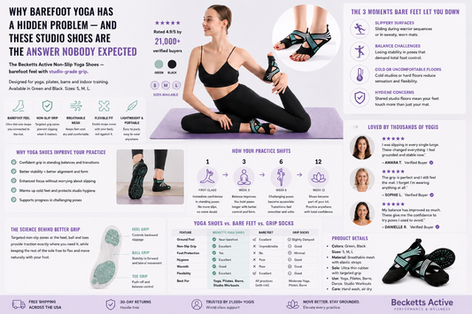 The Studio Shoe That Feels Like Bare Feet — With the Grip Bare Feet Don't Have