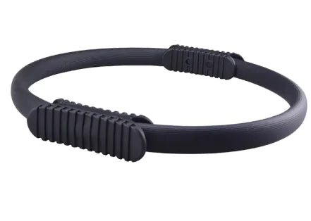 Black yoga and pilates resistance ring.