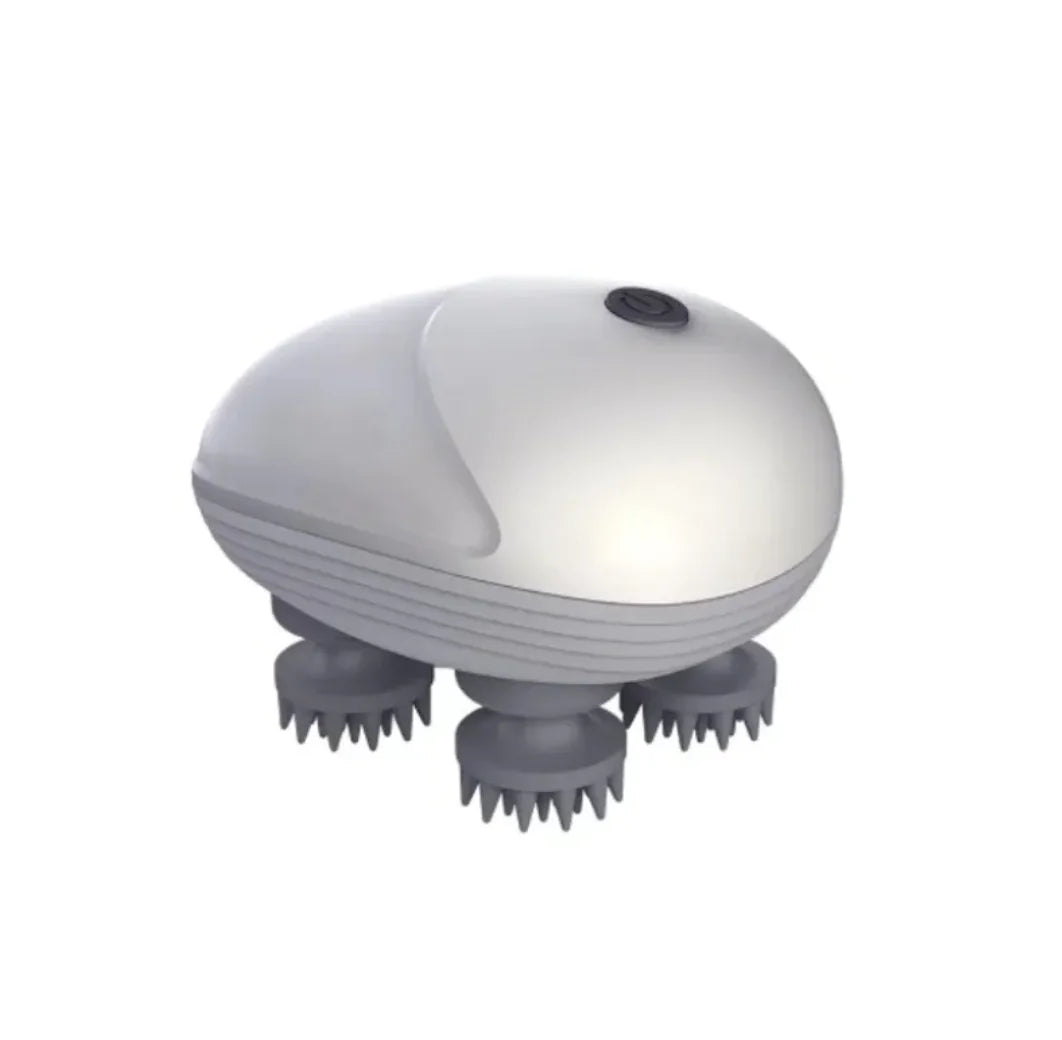 Gray Electric scalp and upper-body massager.