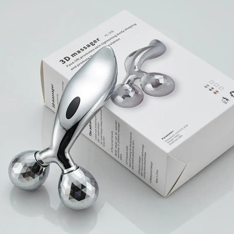 Manual massage roller being in a white background.