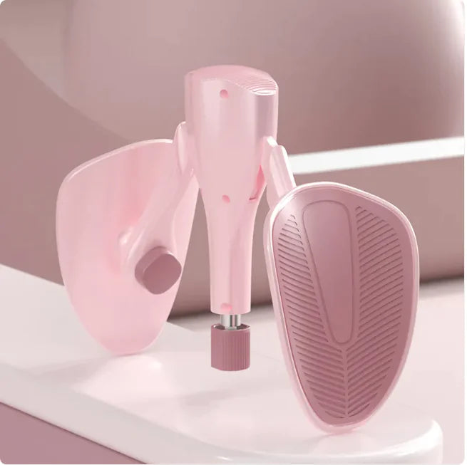 Pink thigh and core resistance trainer.