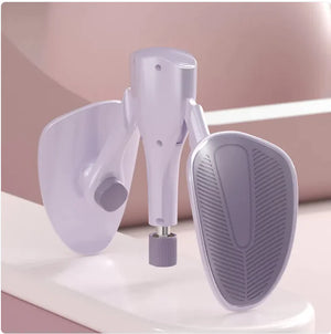 Purple thigh and core resistance trainer.