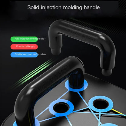 Foldable push-up board showing portable and compact storage design.