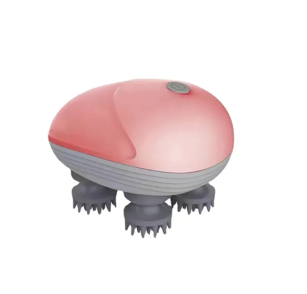 Red Electric scalp and upper-body massager.