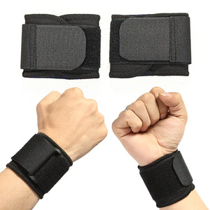 Close-up of soft padded wrist support straps showing adjustable velcro strap and comfortable material.