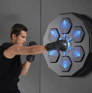 Accuracy and precision training using electronic boxing target for striking improvement.