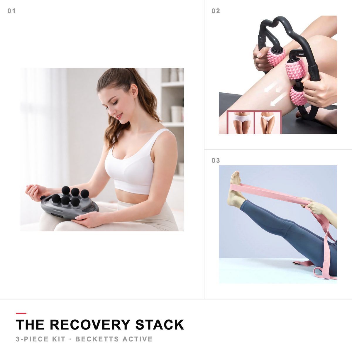 The recovery stack — 3-piece kit