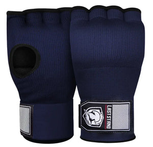 Blue unisex fitness training gloves (pair) with padded palms for grip and hand protection during workouts.