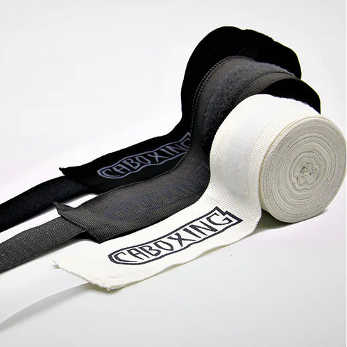 Close-up of durable breathable cotton fabric on boxing hand wraps for comfort.