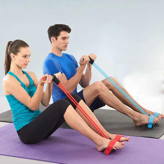 Elastic Pull Rope Exerciser for Full-Body Home Workouts