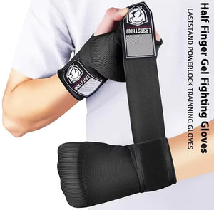 Adjustable wrist strap on training gloves for secure custom fit and wrist support