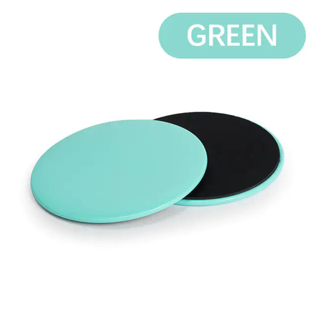 Silicone-style green colored loop resistance band pair for yoga and stretching with non-slip grip surface.