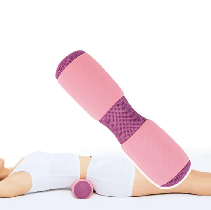 Lumbar Support Pillow with Slow Rebound Design for Yoga, Stretching and Seated Comfort