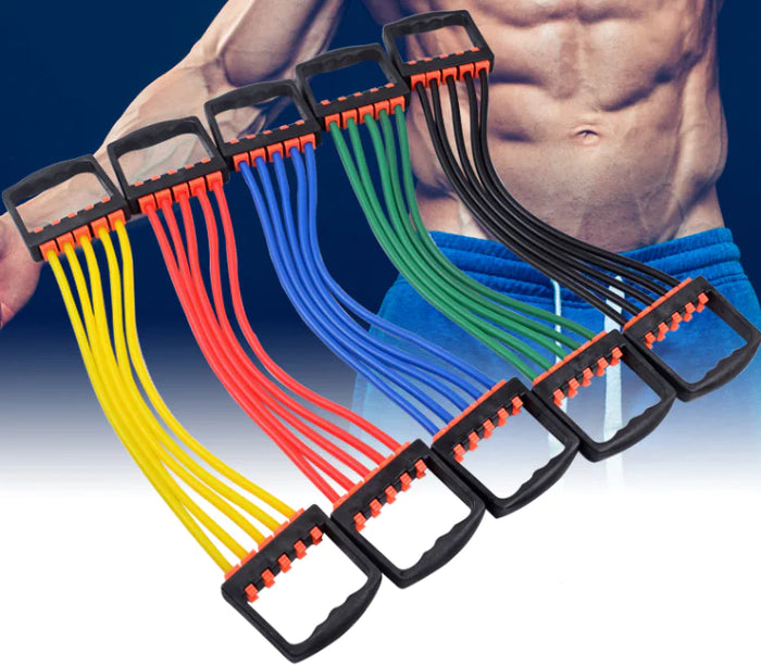 Chest Expander Resistance Trainer for Arm, Chest and Shoulder Workouts