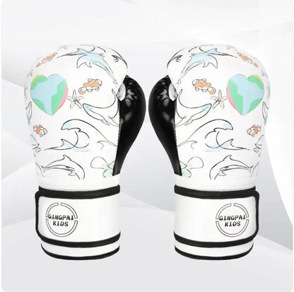 Ocean colored training boxing gloves (6oz-12oz) lightweight design for fitness and bag work cardio training.