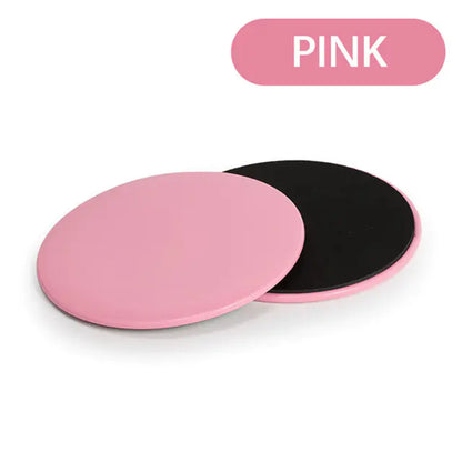 Silicone-style pink colored loop resistance band pair for yoga and stretching with non-slip grip surface.